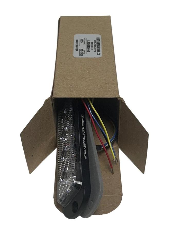 NORTH AMERICAN SIGNAL CO LED4500-G / LED4500G 4-LED LIGHT GREEN 12/24V NSMP