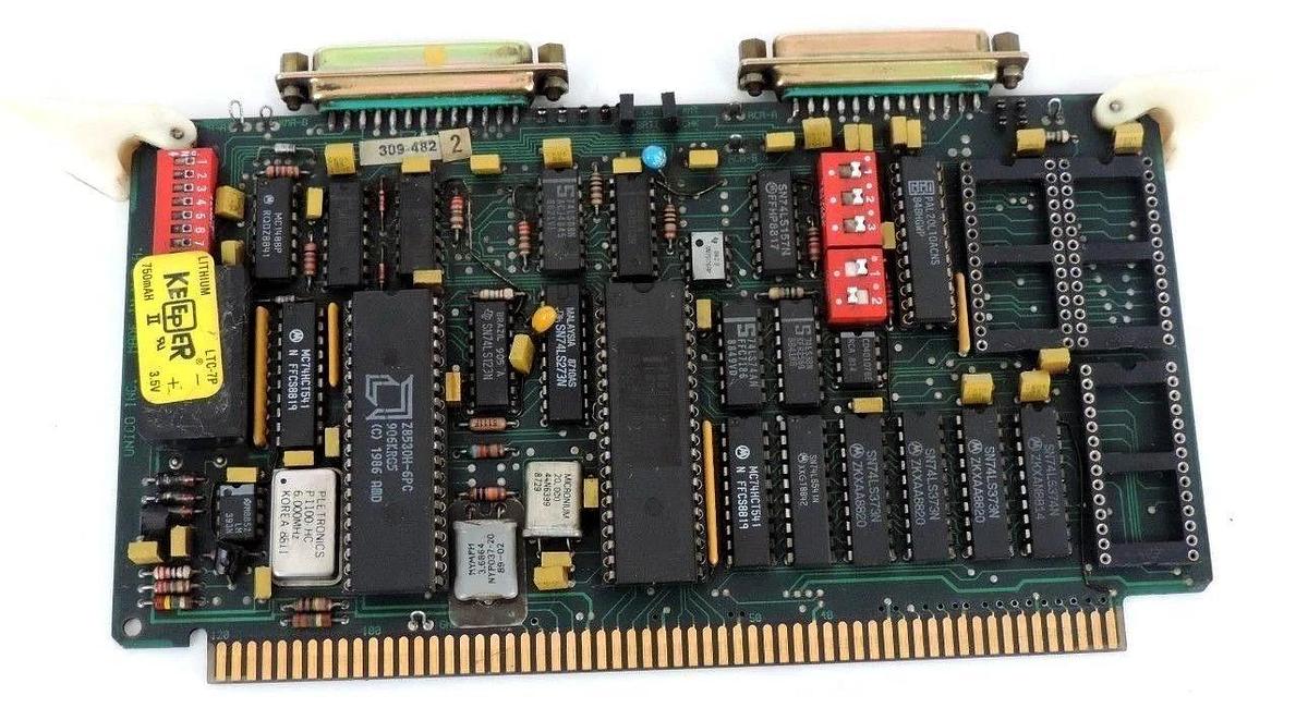Used UNICO INC. 309-482 CPU SERIAL INTERFACE MODULE 400-075 REV 2 309482