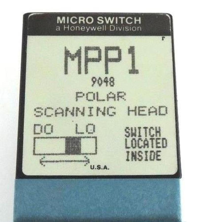 Used HONEYWELL MICRO SWITCH MPP1-8813 POLAR SCANNING HEAD W/ MPV13 PHOTOELECTRIC BODY