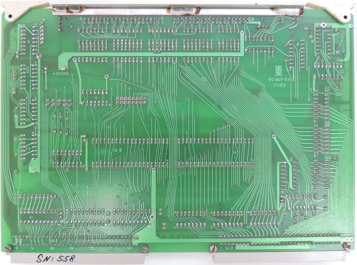 Used HEINEN ELEKTRONIK PIOA12 K47 AB 832.754 PC BOARD 60907-7.4, PIOA