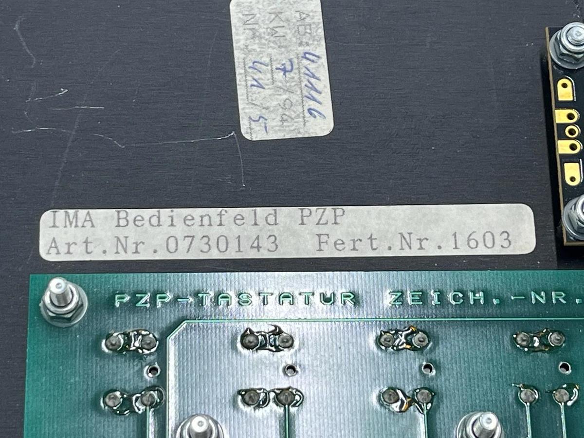 IMA Imatronic Bedienfeld PZP Control Panel for Edgebander | Art.Nr. 0730143 NEW