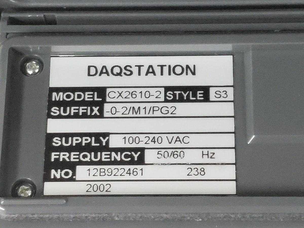 Used YOKOGAWA CX2610-2-0-2/M1/PG2 DAQSTATION STYLE: S3 B8700CL B8700CM B8700CN