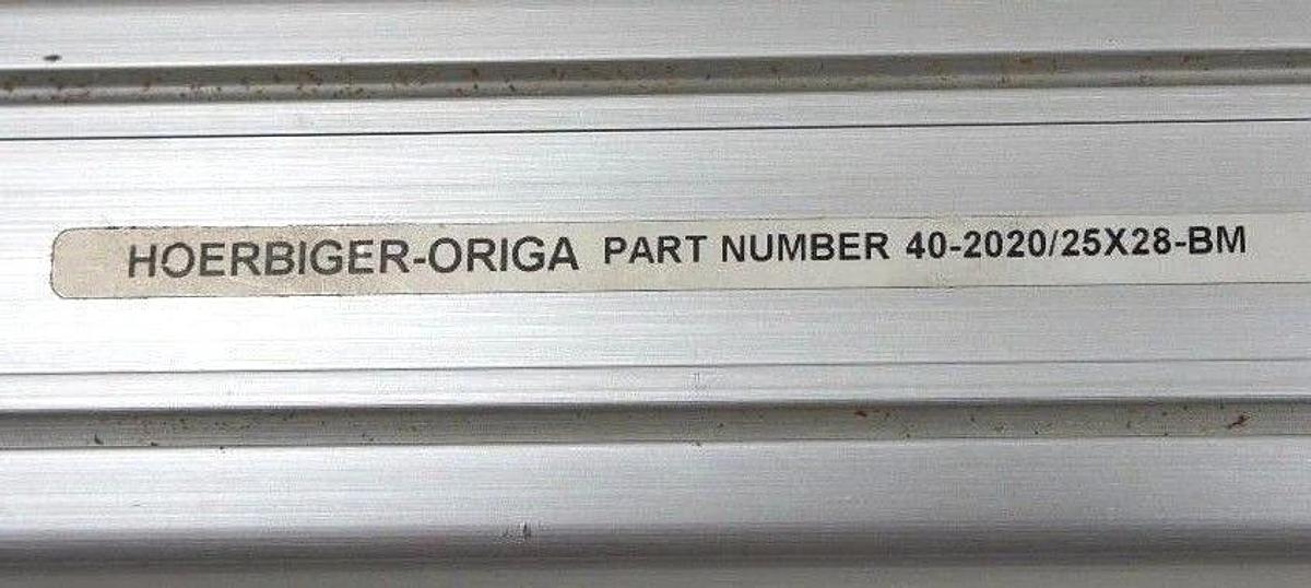 Used HOERBIGER ORIGA 40-2020/25X28-BM PNEUMATIC ACTUATOR 40MM BORE 28MM STROKE