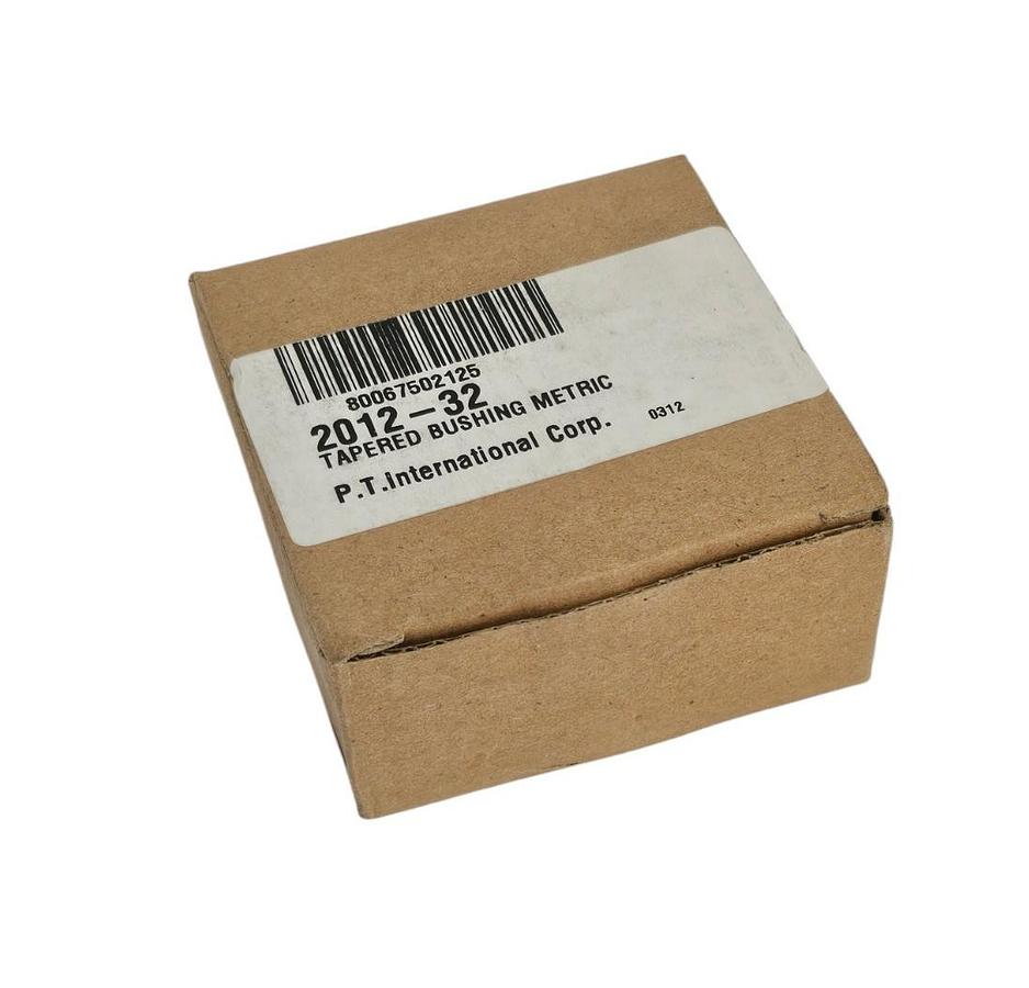Used NIB P.T. INTERNATIONAL 2012-32 TAPPERED BUSHING METRIC 201232
