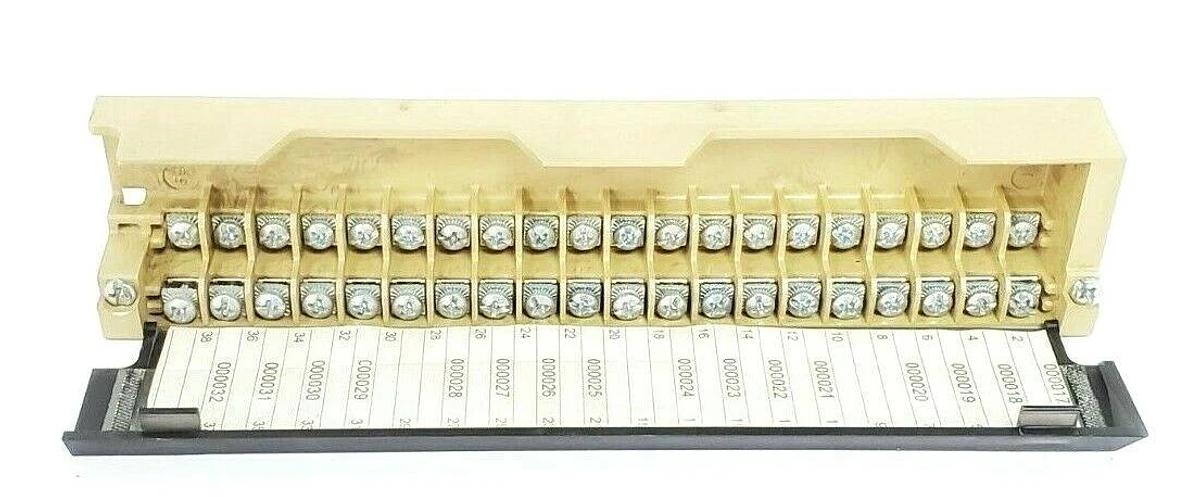 Used LOT OF 3 AEG MODICON 140-XTS-002-00 TERMINAL STRIPS 40 POINTS, 140XTS00200