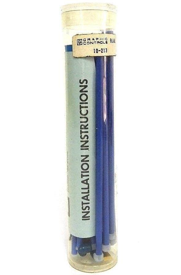 Used NEW GRAPHIC CONTROLS 10-213 BLUE CHART RECORDER INK KIT 10213
