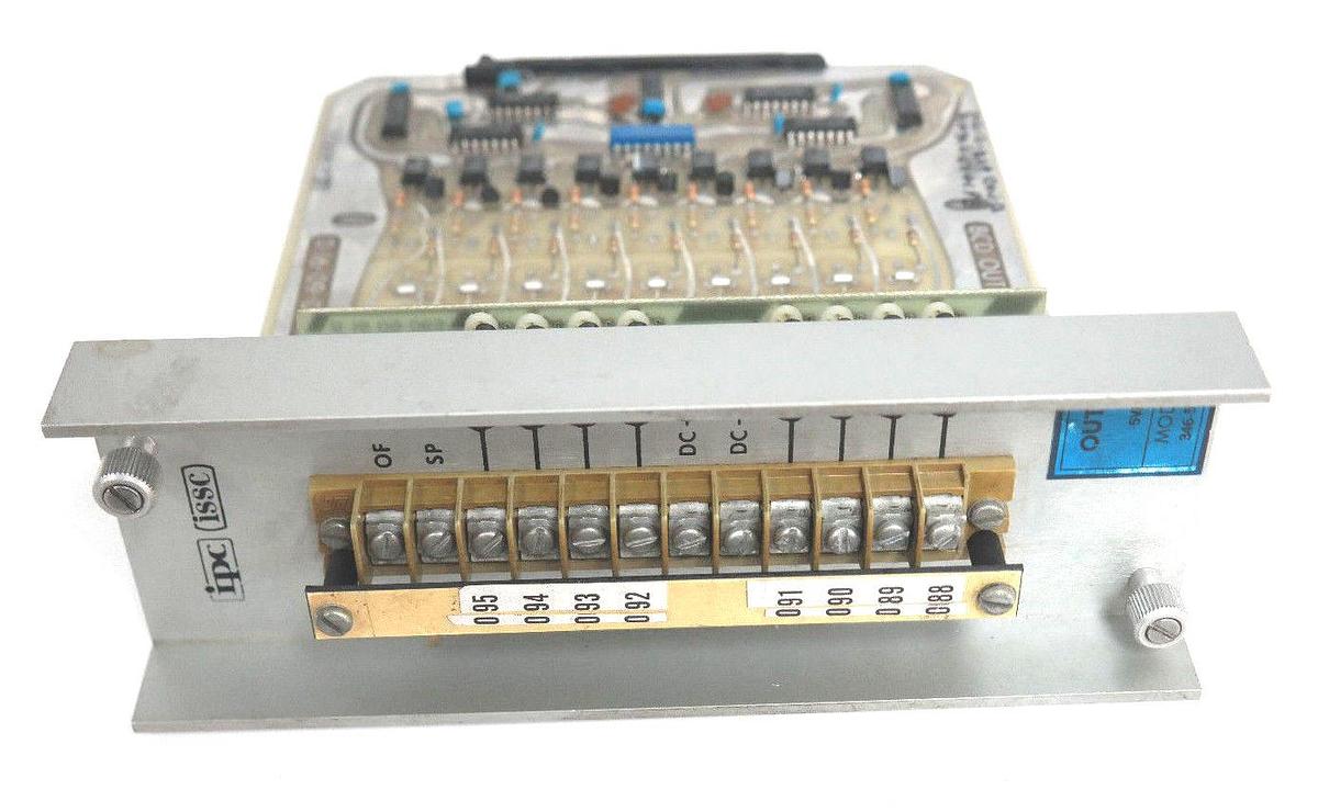 Used ISSC D-16-09-027 CIRCUIT BOARD REV. G W/ 346-5D-0.1 OUTPUT TERMINAL D1609027