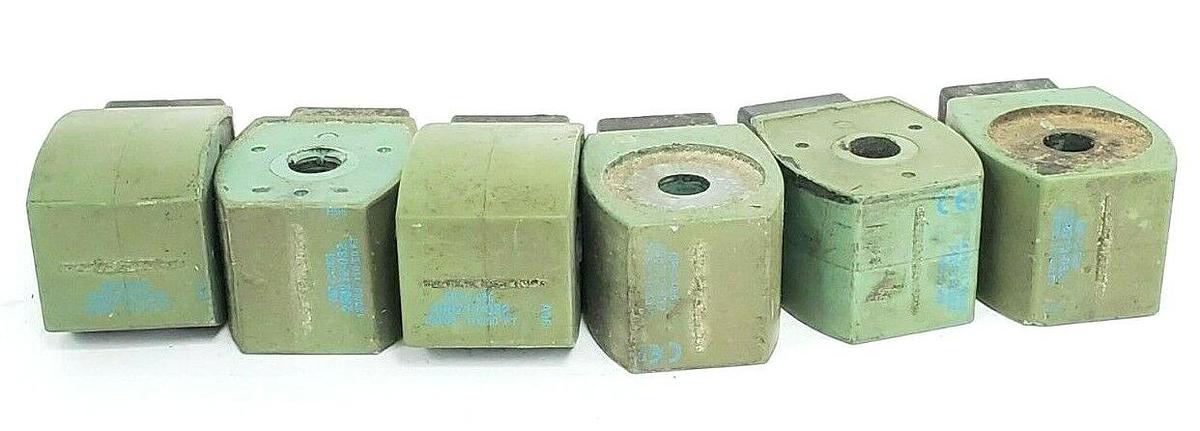 Used LOT OF 6 ASCO MP-C-086 SOLENOID COILS 238212-032 120/60 110/50 FT