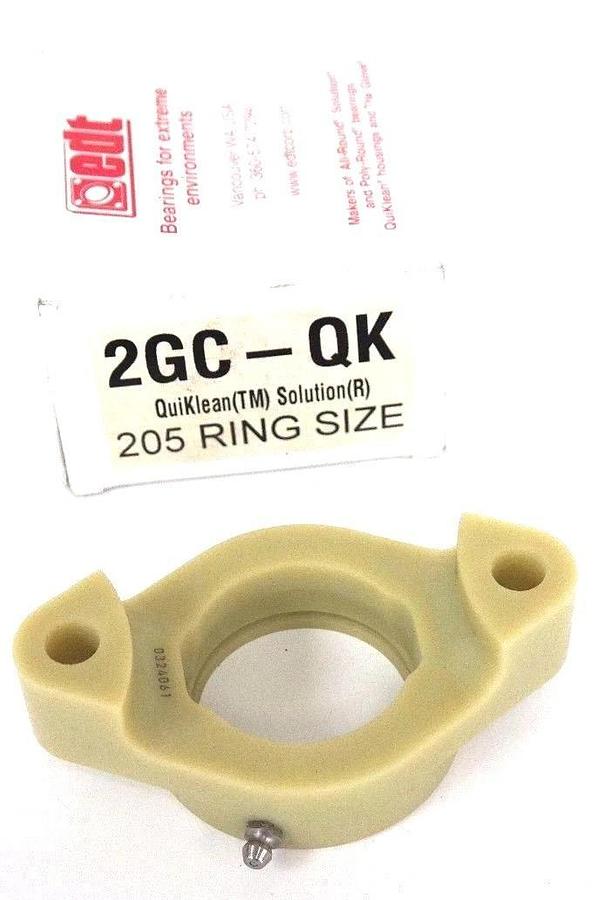 Used NIB EDT 2GC-QK QUIKLEAN 205 RING SIZE 2-BOLT, 2GCQK BEARING