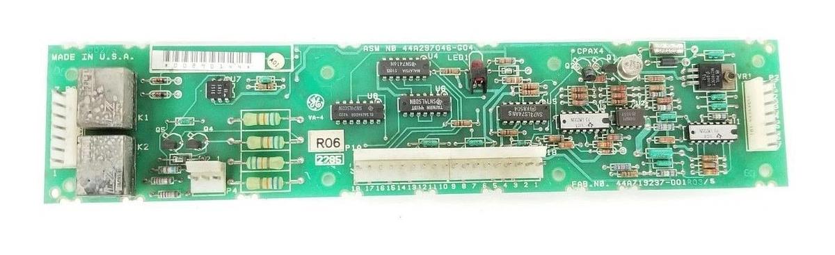 Used GENERAL ELECTRIC 44A297046-G04 CONTROL BOARD 44A719237-001R03/5