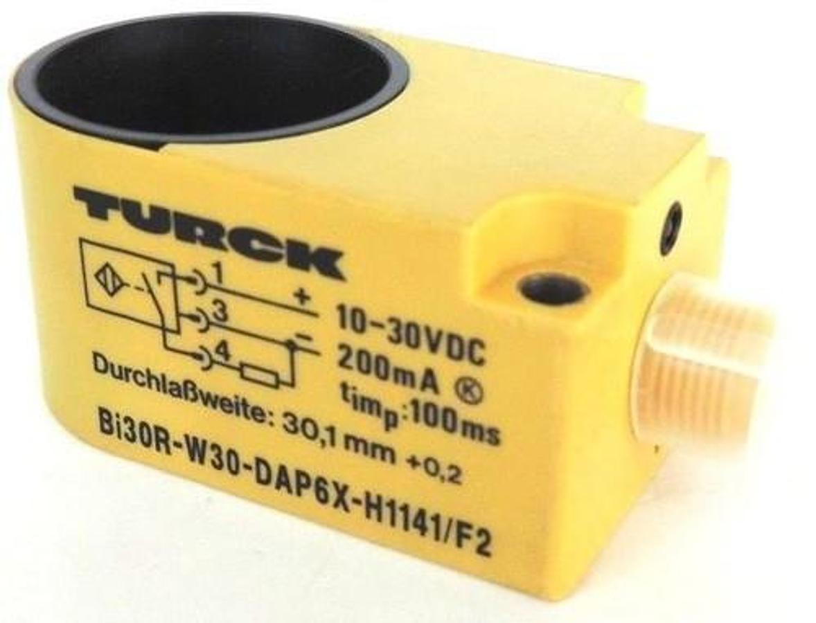 Used NEW TURCK Bi30R-W30-DAP6X-H1141/F2 INDUCTIVE PROXIMITY RING SENSOR 10-30VDC