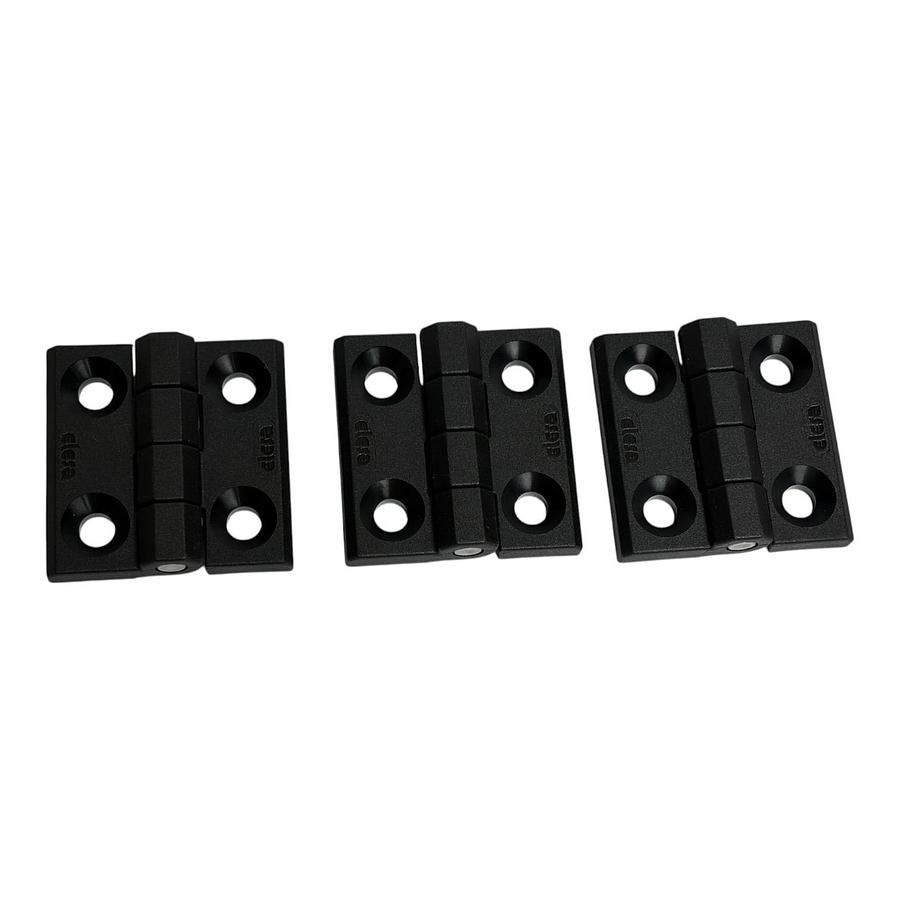 Used Elesa CFM.60 SH-8 Technopolymer Hinge 60x60mm Countersunk M8 Lot of 3 New