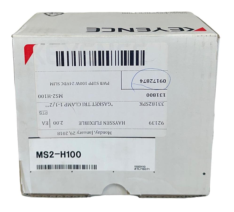Used NEW KEYENCE MS2-H100 / MS2H100 SWITCHING POWER SUPPLY 100-240VAC 2.1A INPUT NSMP