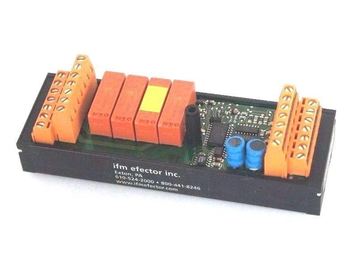 Used IFM EFECTOR AC2801 I/O CONNECTOR MODULE 26.5-31.6VDC LED GREEN