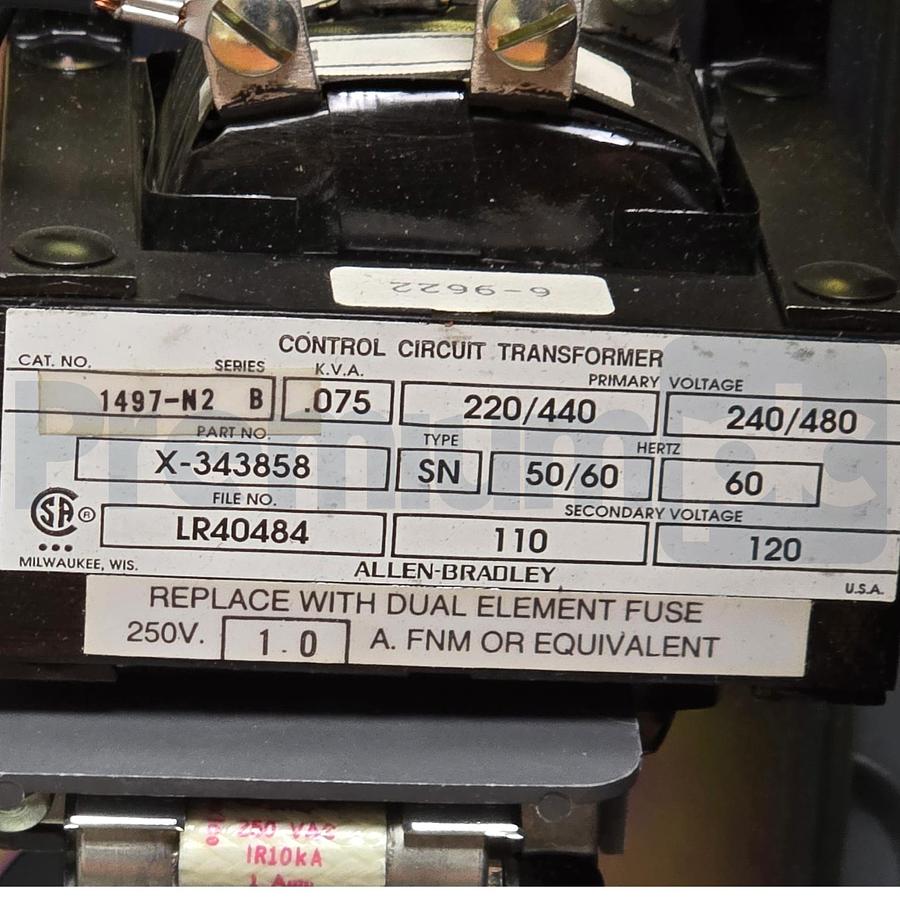 Used Allen Bradley 506-AJB-6P-24R /F Nema Size 0 Rvsg Combination Starter Disconnect