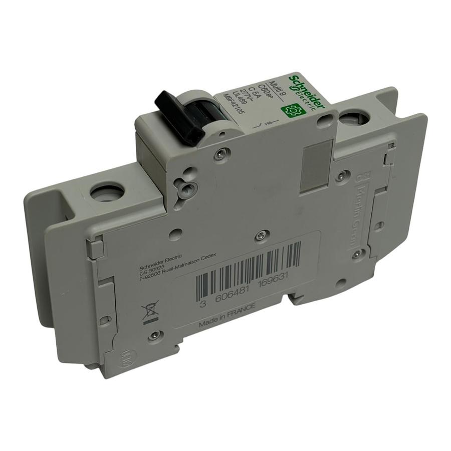 Schneider Electric M9F42105 Multi9 C60BP 1 Pole 5A C Curve Circuit Breaker New