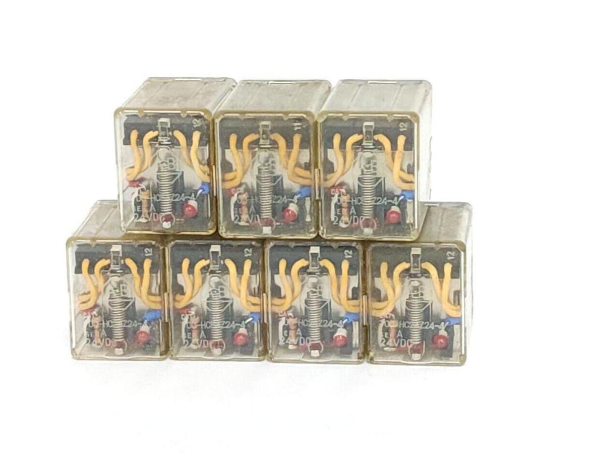 Used LOT OF 7 ALLEN BRADLEY 700-HC54Z24-4 RELAYS 24VDC
