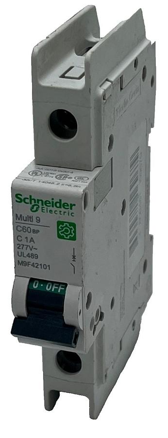 Used Schneider M9F42101 Multi9 C60BP Miniature Circuit Breaker 1P 1A C-Curve DIN
