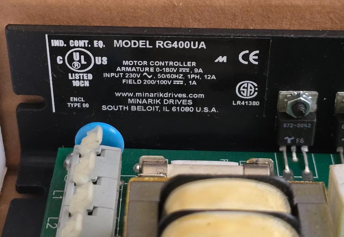 Used Minarik RG400UA Regenerative DC Motor Controller | Input 230V | 0-180VDC | NSMP