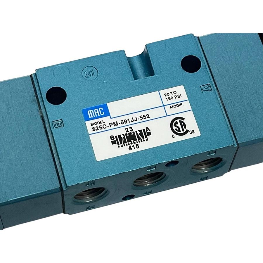 MAC Valves 825C-PM-591JJ-552 82 Series Pneumatic Solenoid Valve 24VDC - NSMP