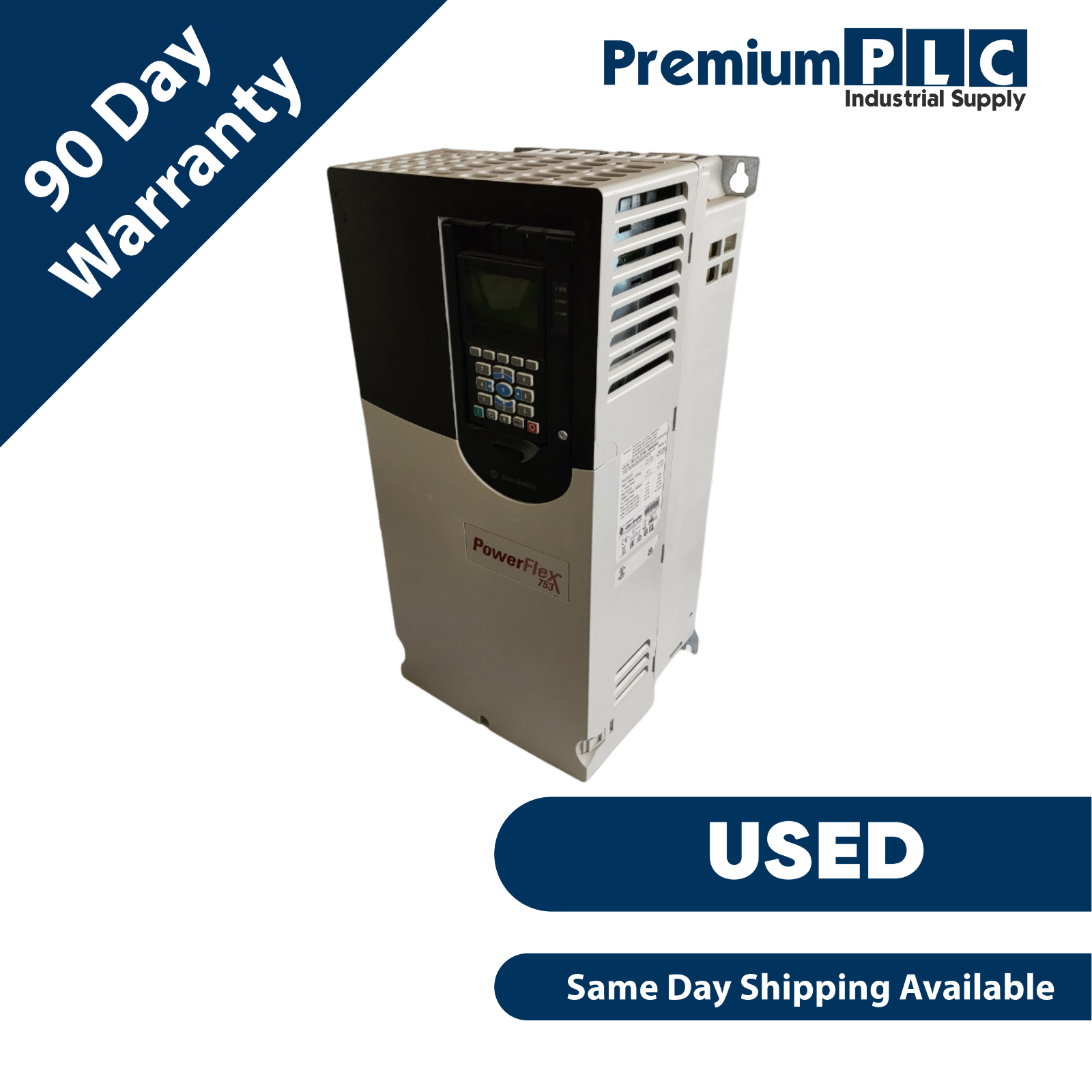 Used ALLEN BRADLEY 20F11ND065AA0NNNNN /A POWERFLEX 753 AC DRIVE 480VAC/3PH/65A/50HP