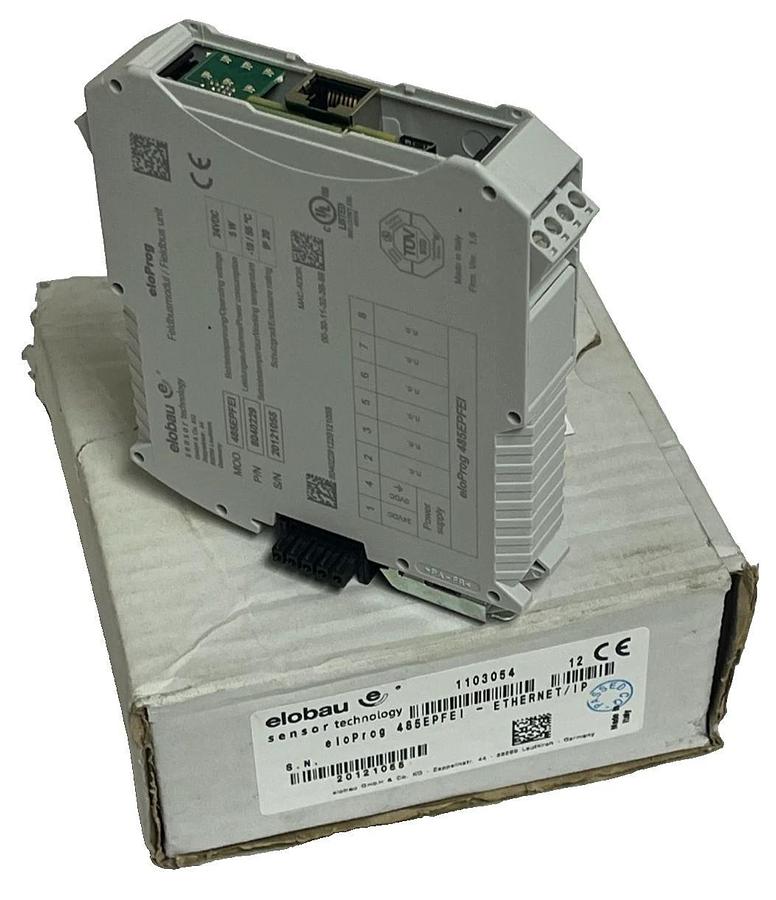 Elobau 485EPFEI eloProg Fieldbus Module - ENet/IP Safety Expansion 24V 8040229