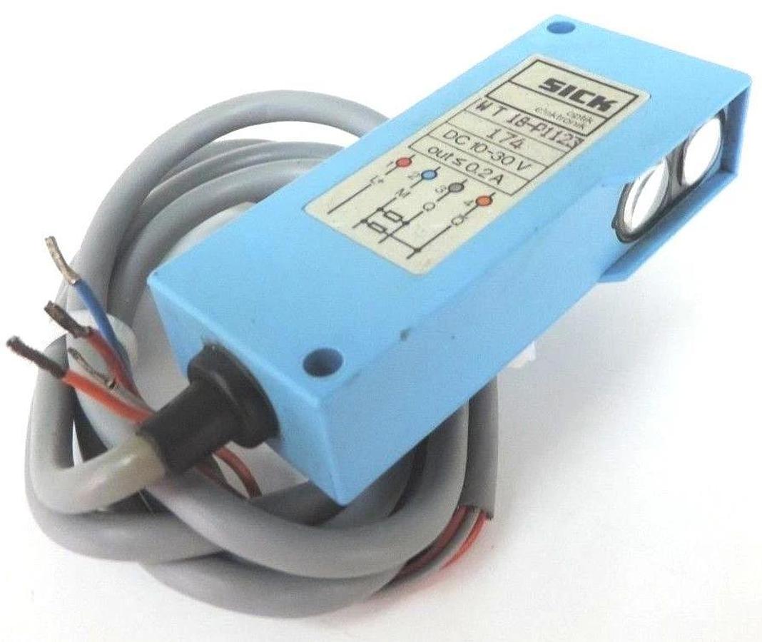 Used SICK OPTIC ELECTRONIC WT18-P1123 SENSOR PHOTOELECTRIC 10-30VDC, WT 18-P1123
