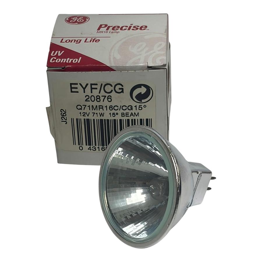 Used GE Precise EYF/CG 20876 Q71MR16C/CG15 12V 71W 15 deg MR16 Halogen Bulb Pack of 6