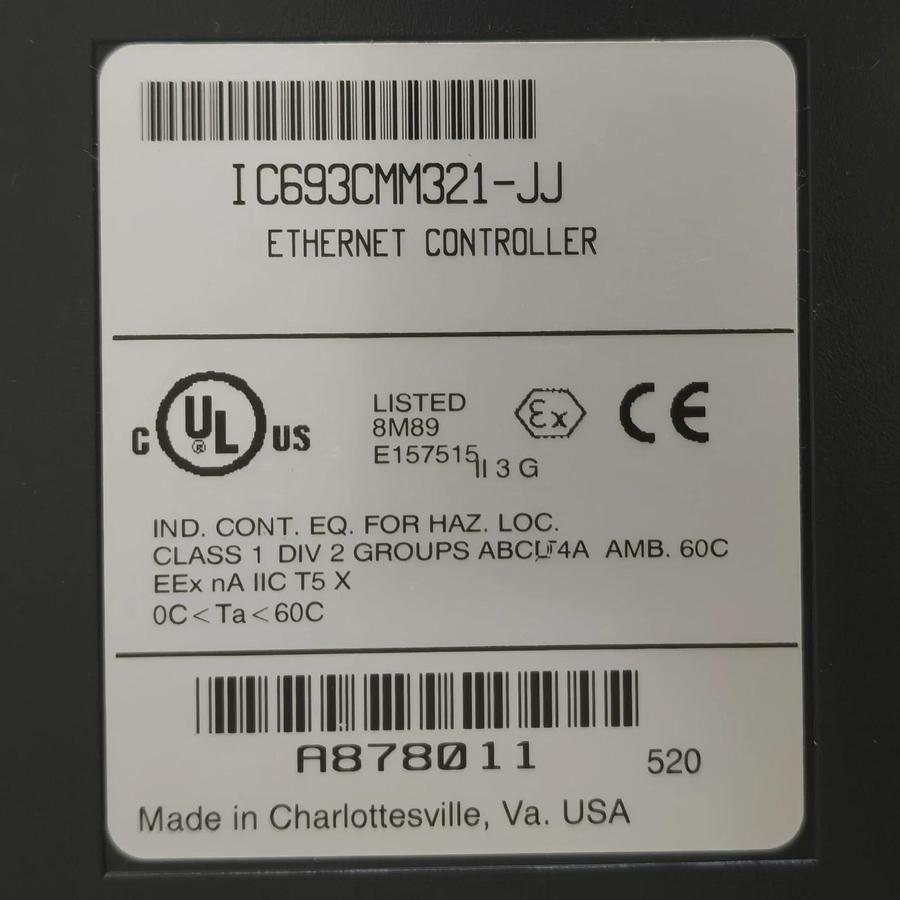 GE FANUC IC693CMM321-JJ CMM321 ETHERNET INTERFACE CONTROLLER IC693CMM321 NSNP