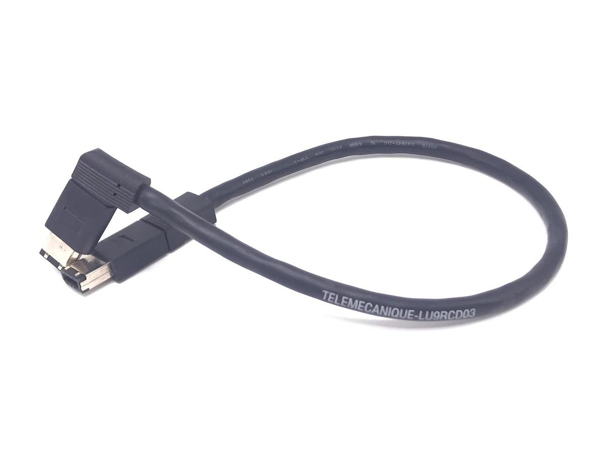 Used NEW TELEMECANIQUE LU9RCD03 BUS CABLE 1 STR CON 1 ELBOW 0.3M