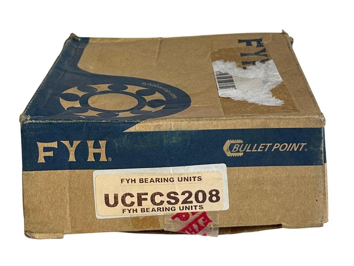 Used FYH UCFCS208 4-BOLT FLANGE MOUNT BEARING UNIT PILOTED 40mm BORE FCX07E NSMP