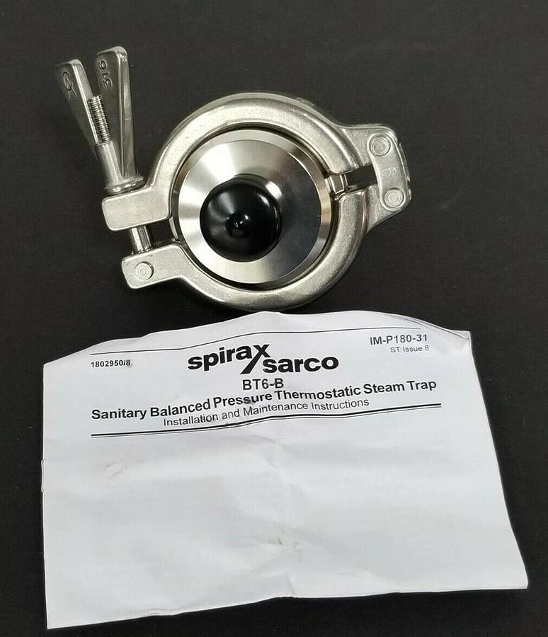 Used NIB SPIRAX SARCO BT6-BL 20MM STEAM TRAP ASSY. 0.375 RA ELECTRO POLISHED 1803055