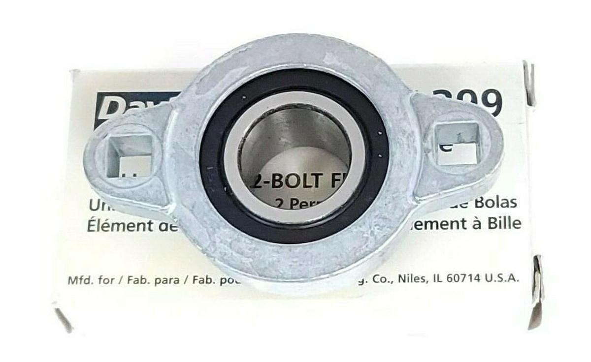 NIB DAYTON 1A399 BALL BEARING 2-BOLT FLANGE UNIT 1'' BORE