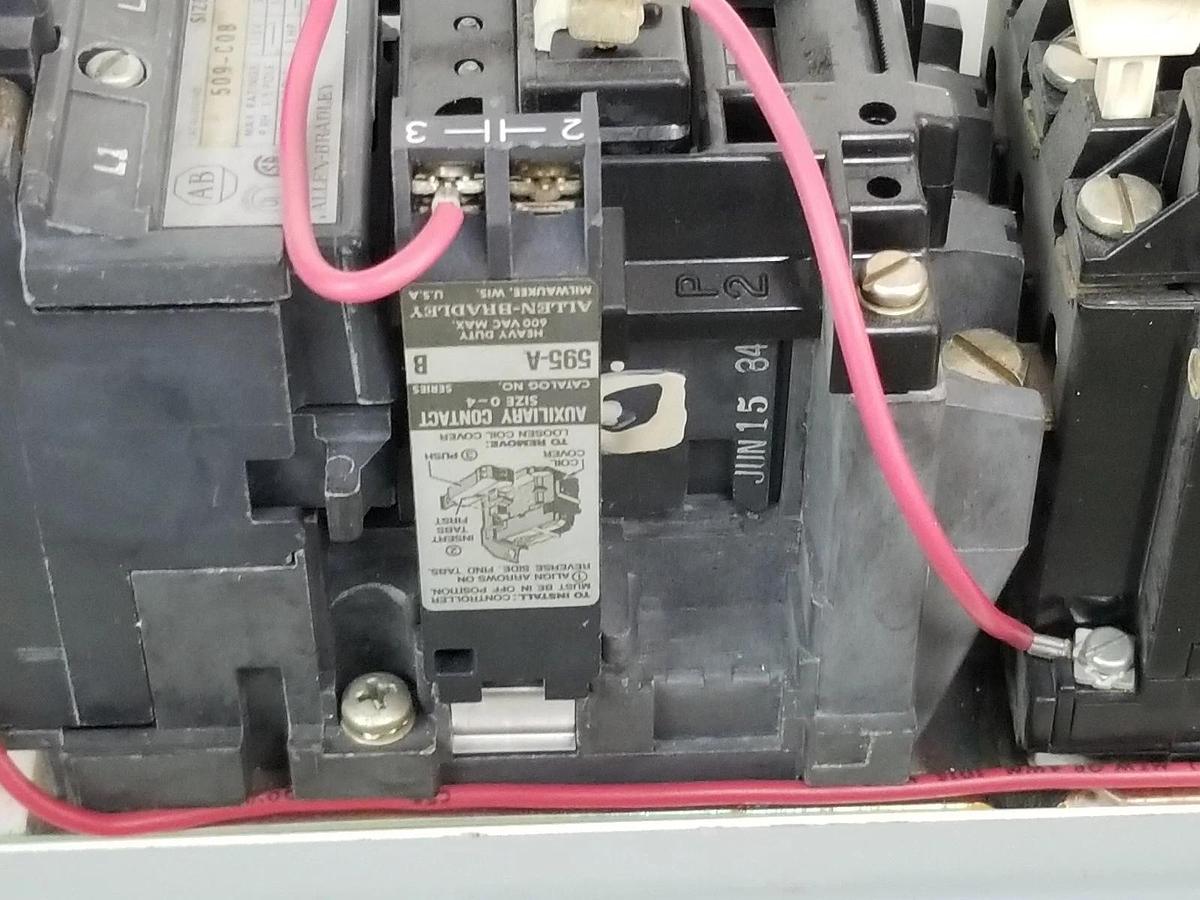 Used ALLEN BRADLEY 509-CAB MAGNETIC MOTOR CONTROLLER 509-COB, 200-208V, 60HZ, CC249