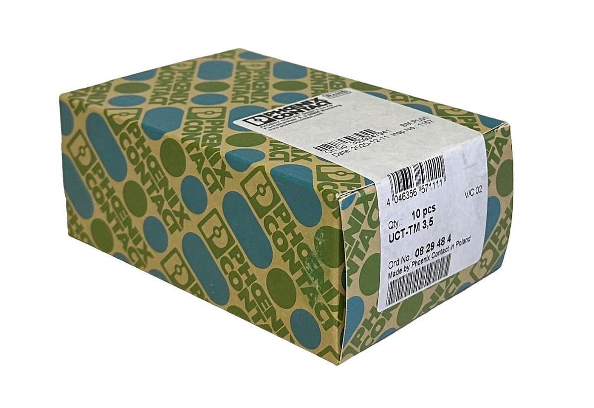 Used 10 SEALED PHOENIX CONTACT UCT-TM 3,5 / UCTTM35 WHITE MARKERS 08 29 48 4 0829484