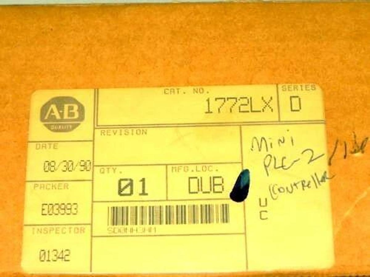 Used ALLEN BRADLEY 1772-LX/D CPU MODULE PROCESSOR SER. D 1772-LX