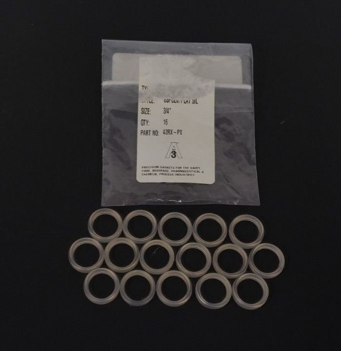Used LOT OF 16 NEW A3 42RX-PX 3/4" SILICONE GASKETS 42RXPX