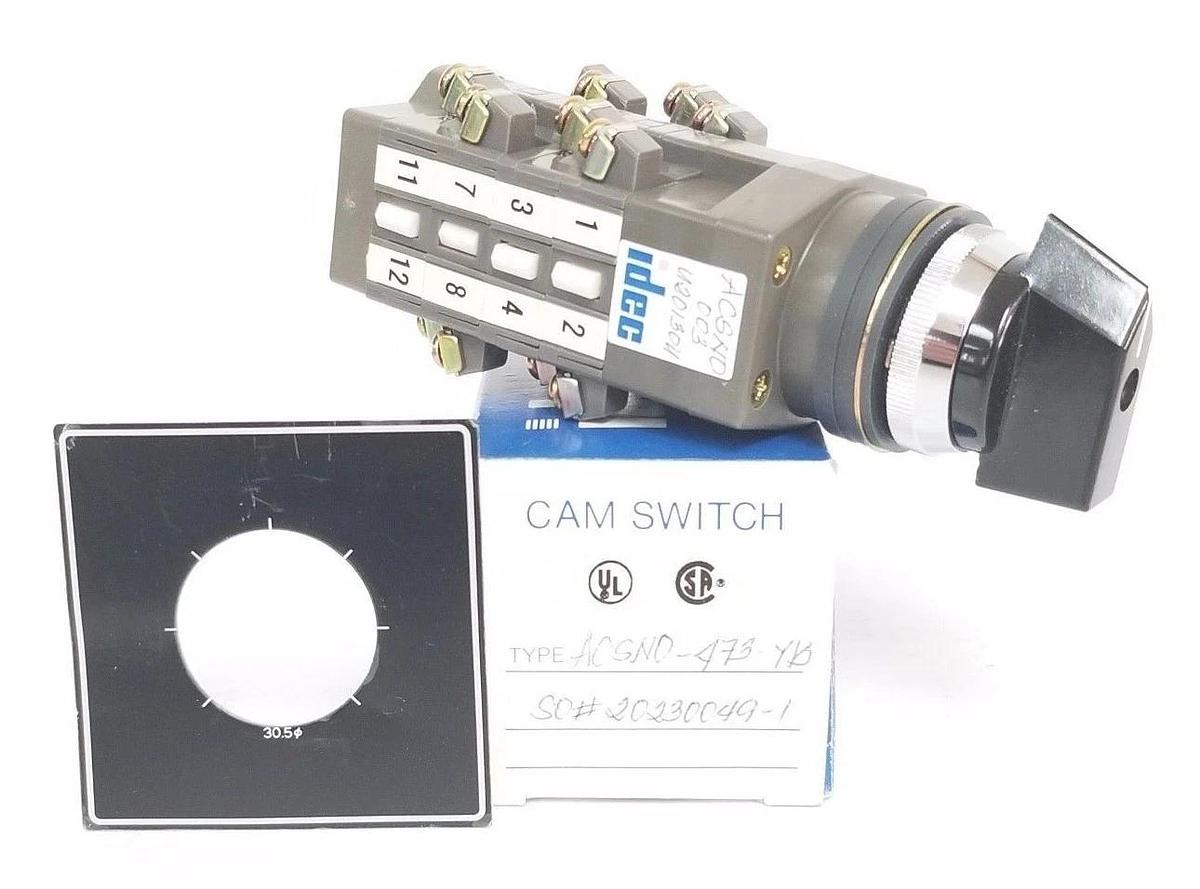 Used NIB IDEC ACSNO473YB CAM SWITCH ACSNO