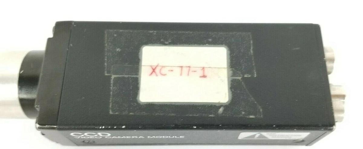Used SONY XC-77-1 CCD CAMERA W/ 3'' IN. LENS & MOUNTING BRACKET 10.5-15VDC 2.2W XC-77