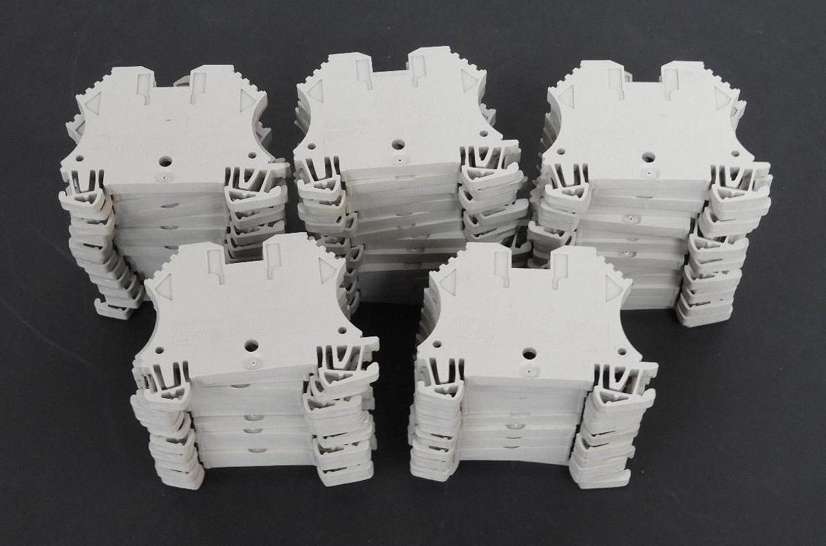Used LOT OF 63 WEIDMULLER WDU 2.5 TERMINAL BLOCKS