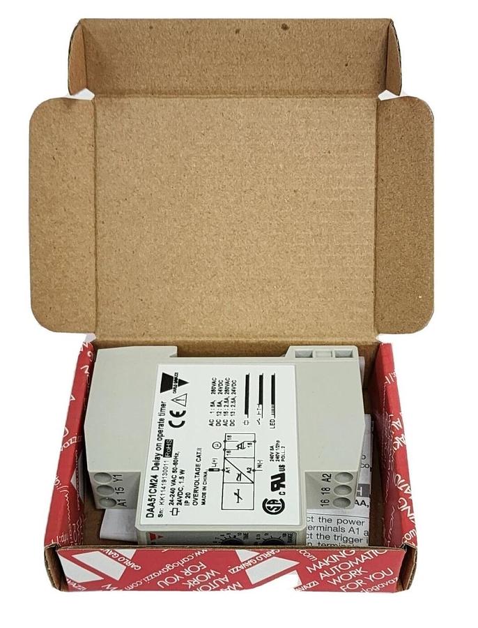 Used NIB CARLO GAVAZZI DAA51CM24 TIME DELAY RELAY