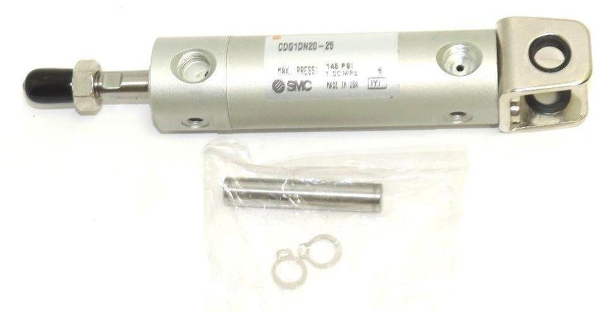 NEW SMC CDG1DN20-25 CYLINDER CDG1DN2025, 145PSI, 1.00 MPa