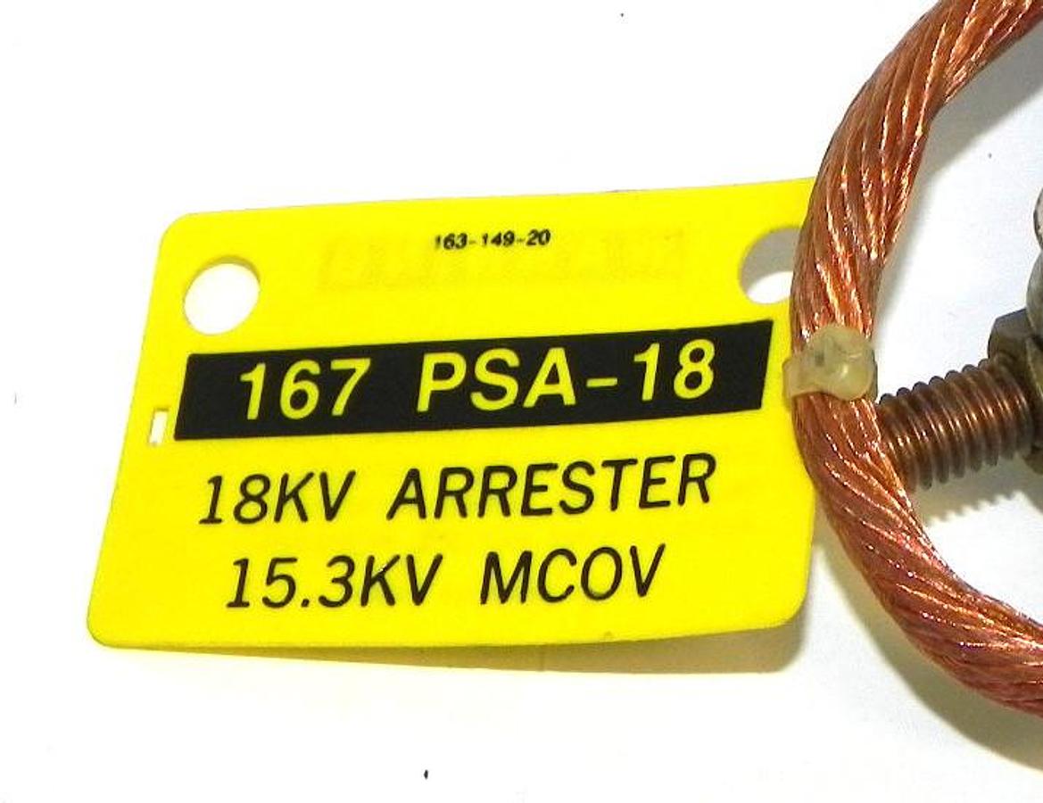 Used NEW ELASTIMOLD T & B 167 PSA-18 SURGE ARRESTER 1671PSA18