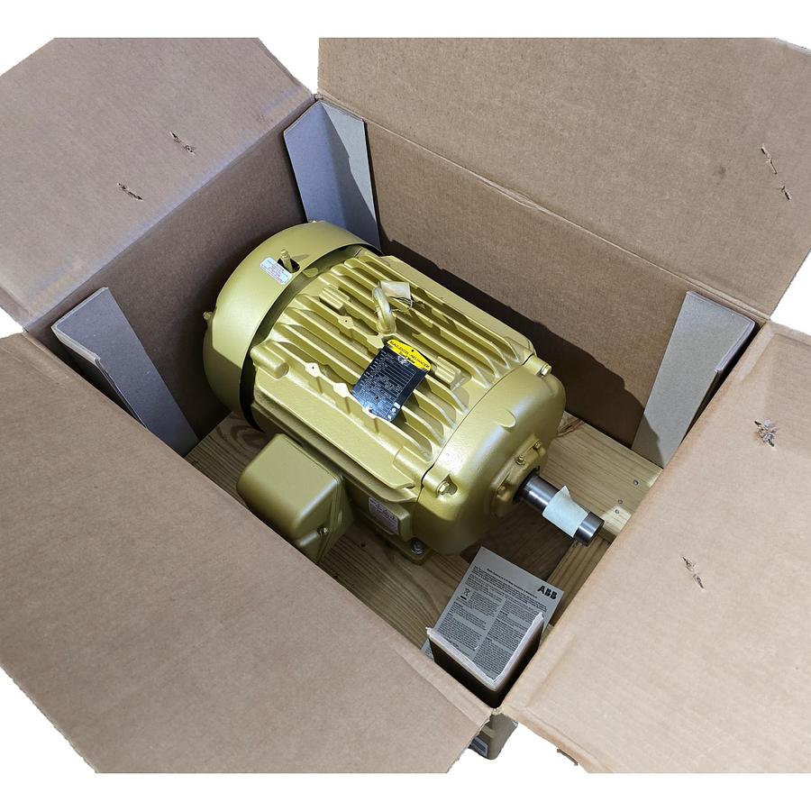 Used BALDOR ABB EM2394T SUPER-E MOTOR 15HP, 3520RPM, 3PH, 60HZ, 254T, 0930M, TEFC, F1