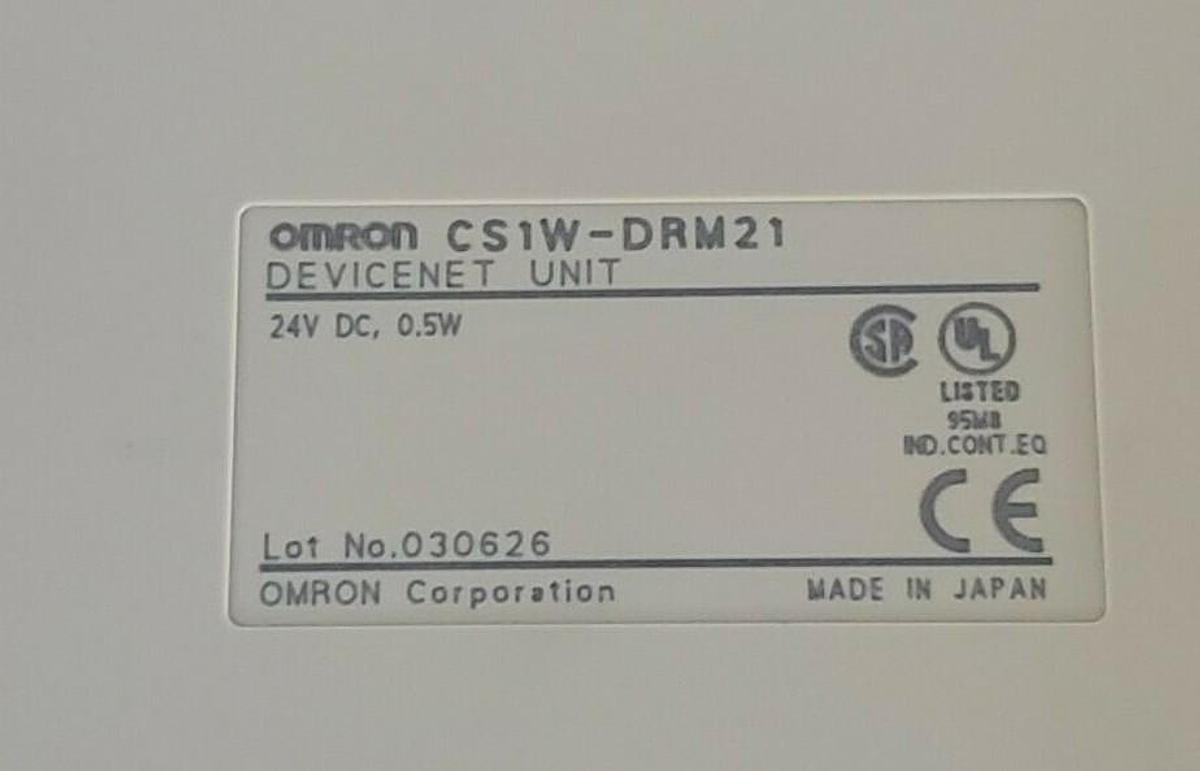 Used OMRON CS1W-DRM21 DEVICENET UNIT HOUSING CS1WDRM21 (HOUSING ONLY)