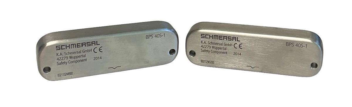Used 2 SCHMERSAL BPS 40S-1 / 101215268 MAGNETIC SAFETY SWITCH ACTUATOR SS NSNP