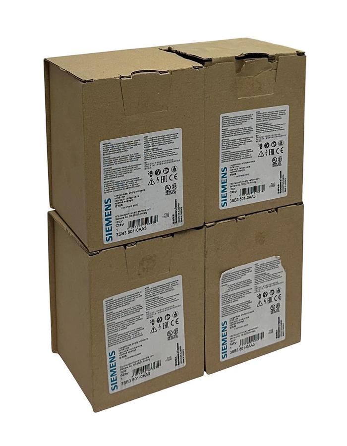 Used 4 SIEMENS 3SB3 801-0AA3 / 3SB38010AA3 EMPTY ENCLOSURES FOR COMMAND DEVICES NSMP