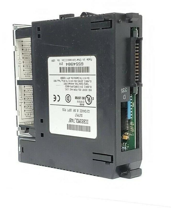 Used GE FANUC IC693MDL740F OUTPUT MODULE 12/24VDC 0.5A 16PT POS