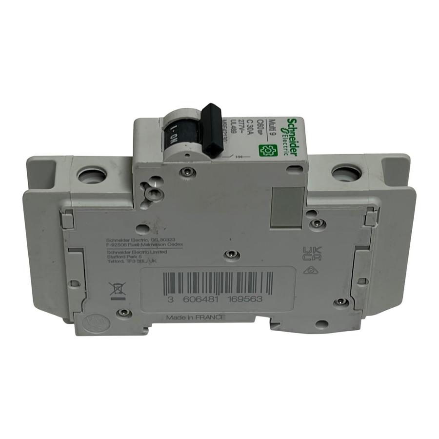 Used Schneider Electric M9F42130 Multi9 C60BP 1 Pole 30A C Curve Circuit Breaker New