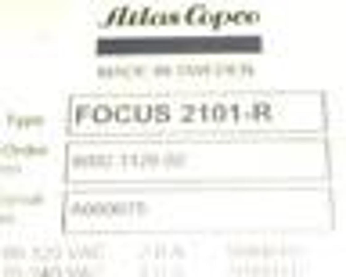 Used ATLAS COPCO FOCUS 2101-R NUTRUNNER CONROLLER SERIAL #: A660675